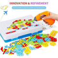 STEM Electric Drill Building Block Self Assemble Kit DIY Toy for Kids